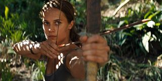 Alicia Vikander as Lara Croft in Tomb Raider