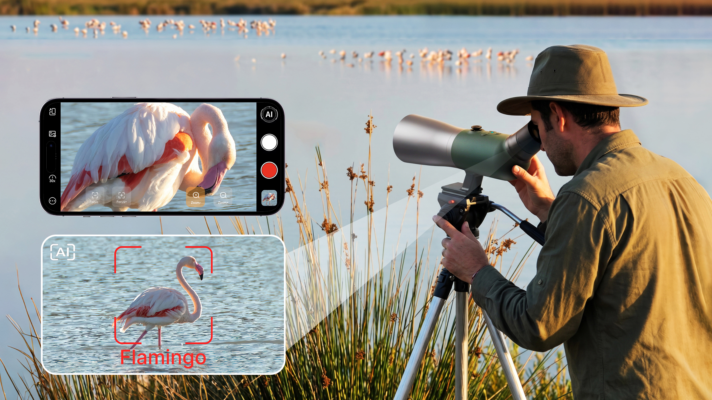 GoBirding Vision Master Smart AI Spotting Scope
