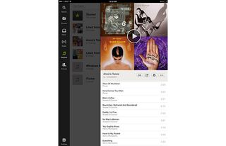 Apple iPad mini 3 Spotify app