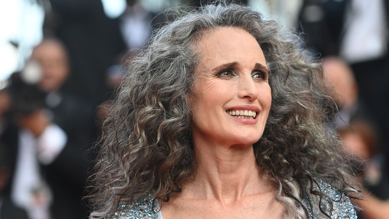 Andie MacDowell attends the &quot;Annette&quot; screening and opening ceremony during the 74th annual Cannes Film Festival on July 06, 2021 in Cannes, France.