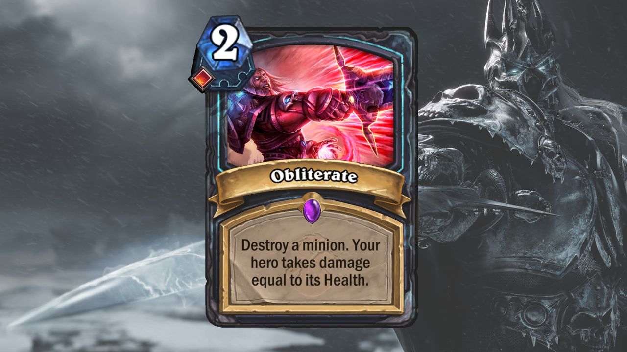 Cards and art from Hearthstone's March of the Lich King expansion.