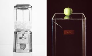 Air Dispenser, by Yoko Ono, 1971 and Apple, by Yoko Ono, 1966.