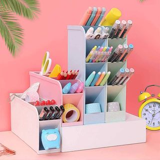 LUCY WEI 4 Pcs Desk Pencil Organizer