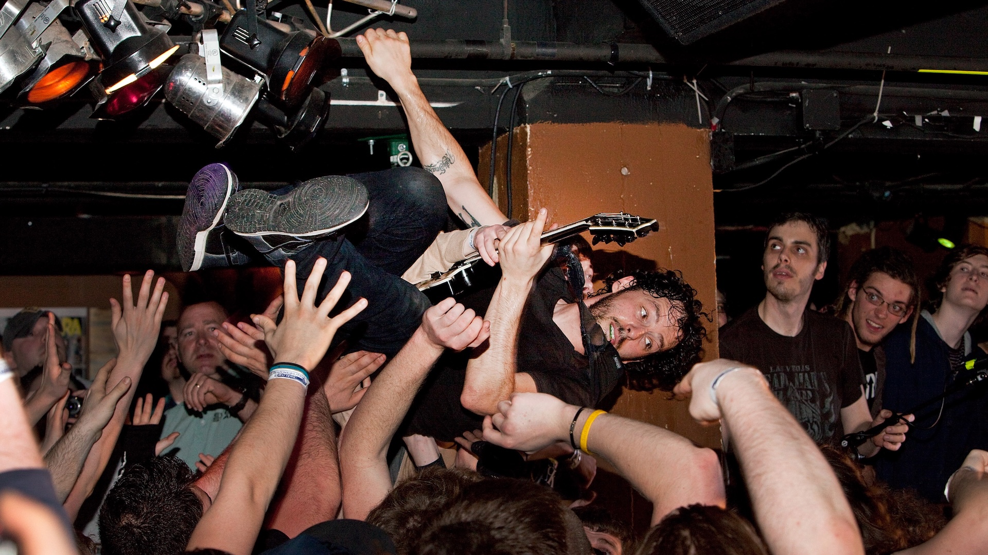 Ben Weinman of The Dillinger Escape Plan at The Basement on March 27, 2010 in Columbus, Ohio. 