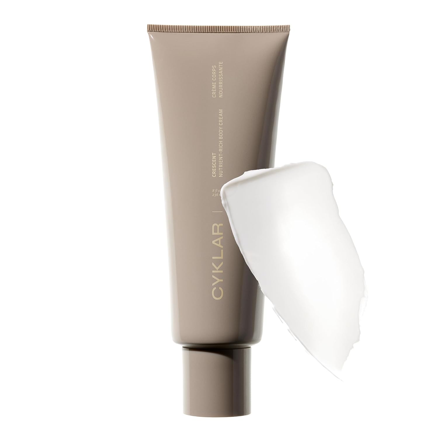 Cyklar Nutrient Rich Body Cream. Crescent Fragrance Nourishing Moisturizer With Niacinamide and Banana Flower Extract. Deep Hydration, Thick Body Lotion, Dry Skin Cream for Women and Men, 8 Fl Oz