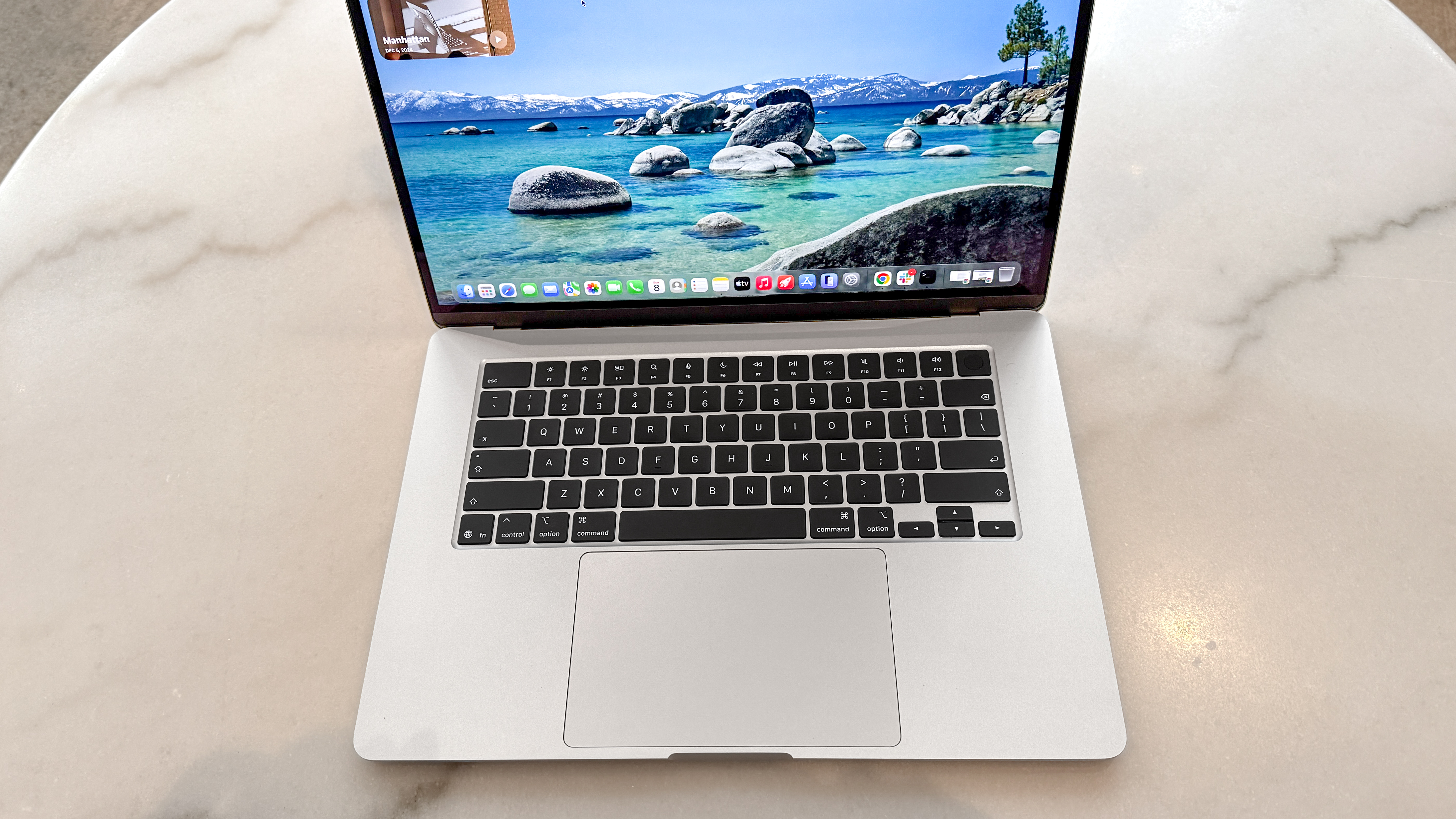 The MacBook Air 15-inch M5 open on a desk