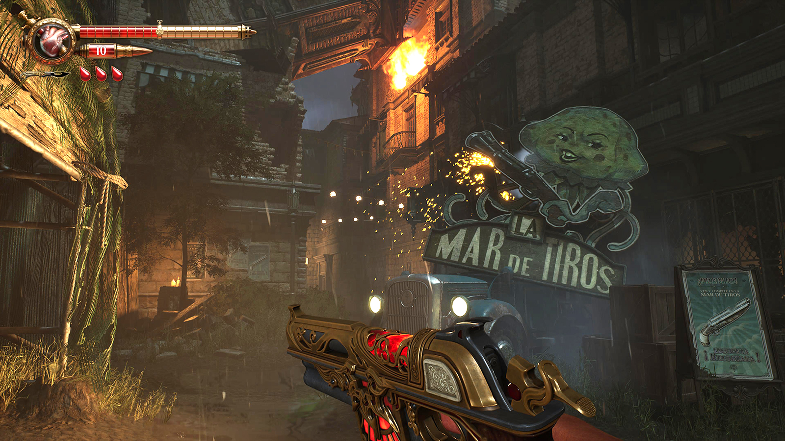 Streets and night scenes from a horror game on PS5