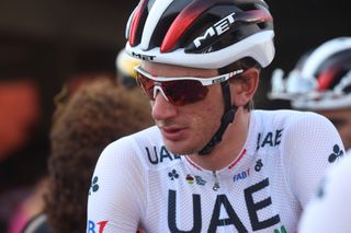 Brandon McNulty gets ready to ride with UAE Team Emirates in Argentina