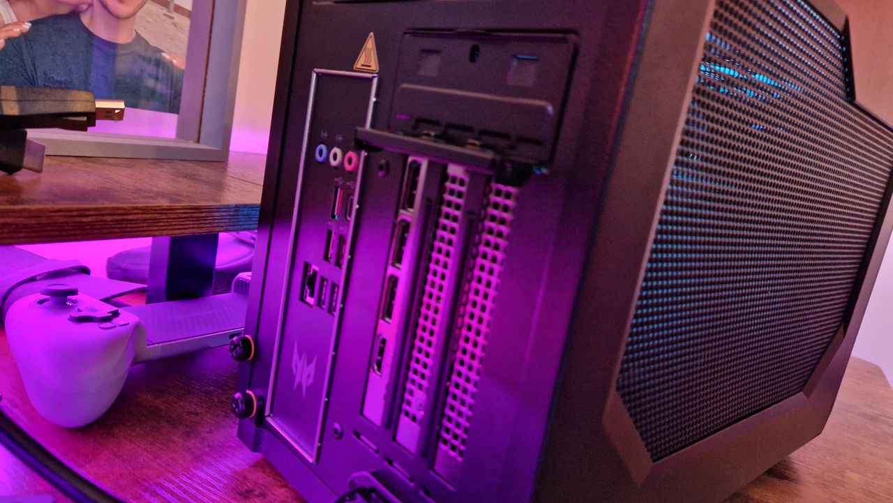 Acer Predator Orion X review of the PC's IO ports on its back
