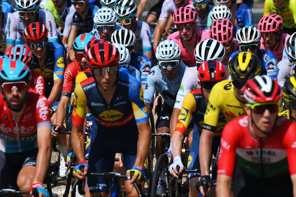 PICO VILLUERCAS SPAIN AUGUST 20 Nairo Quintana of Colombia and Team Movistar competes during the La Vuelta 79th Tour of Spain 2024 Stage 4 a 1705km stage from Plasencia to Pico Villuercas 1544m UCIWT on August 20 2024 in Pico Villuercas Spain Photo by Tim de WaeleGetty Images