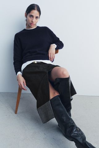 100% Cashmere Plain Sweater