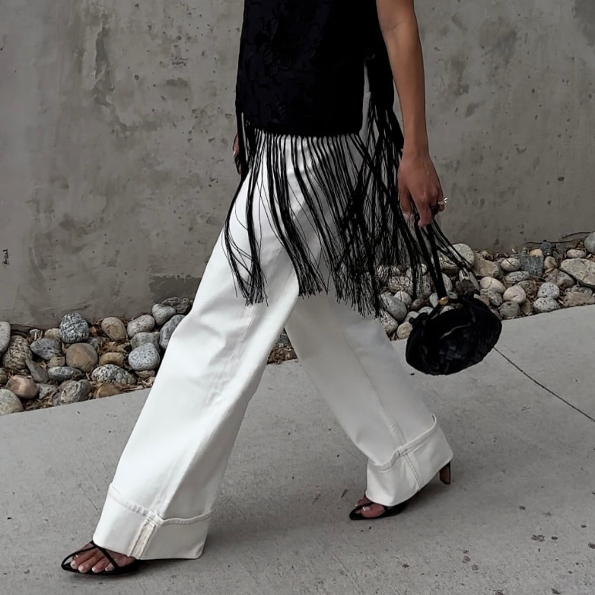 Not Black Capris, Not Blue Jeans—Chic Dressers Are All Wearing This Trouser Colour This Summer