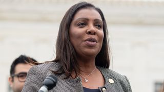 New York Attorney General Letitia James speaks following arguments about ending DACA (Deferred Action for Childhood Arrivals) outside the US Supreme Court in Washington, DC, November 12, 2019