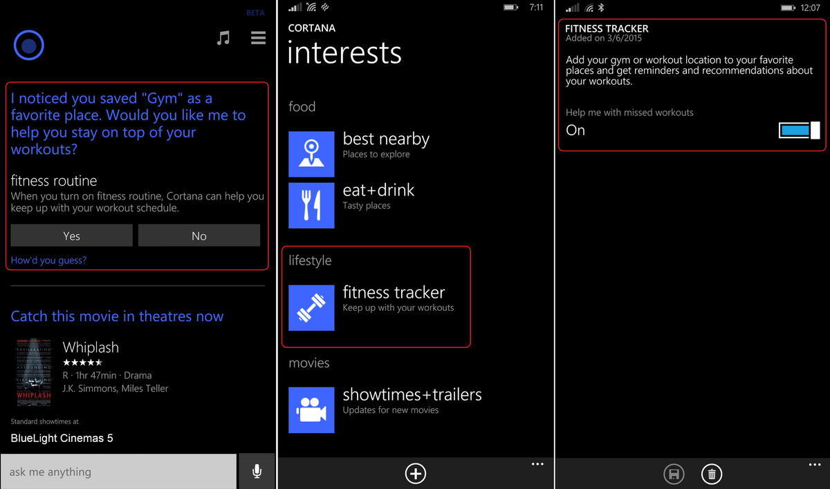 Here is how to enable Cortana's Lifestyle and Fitness Tracker interest ...