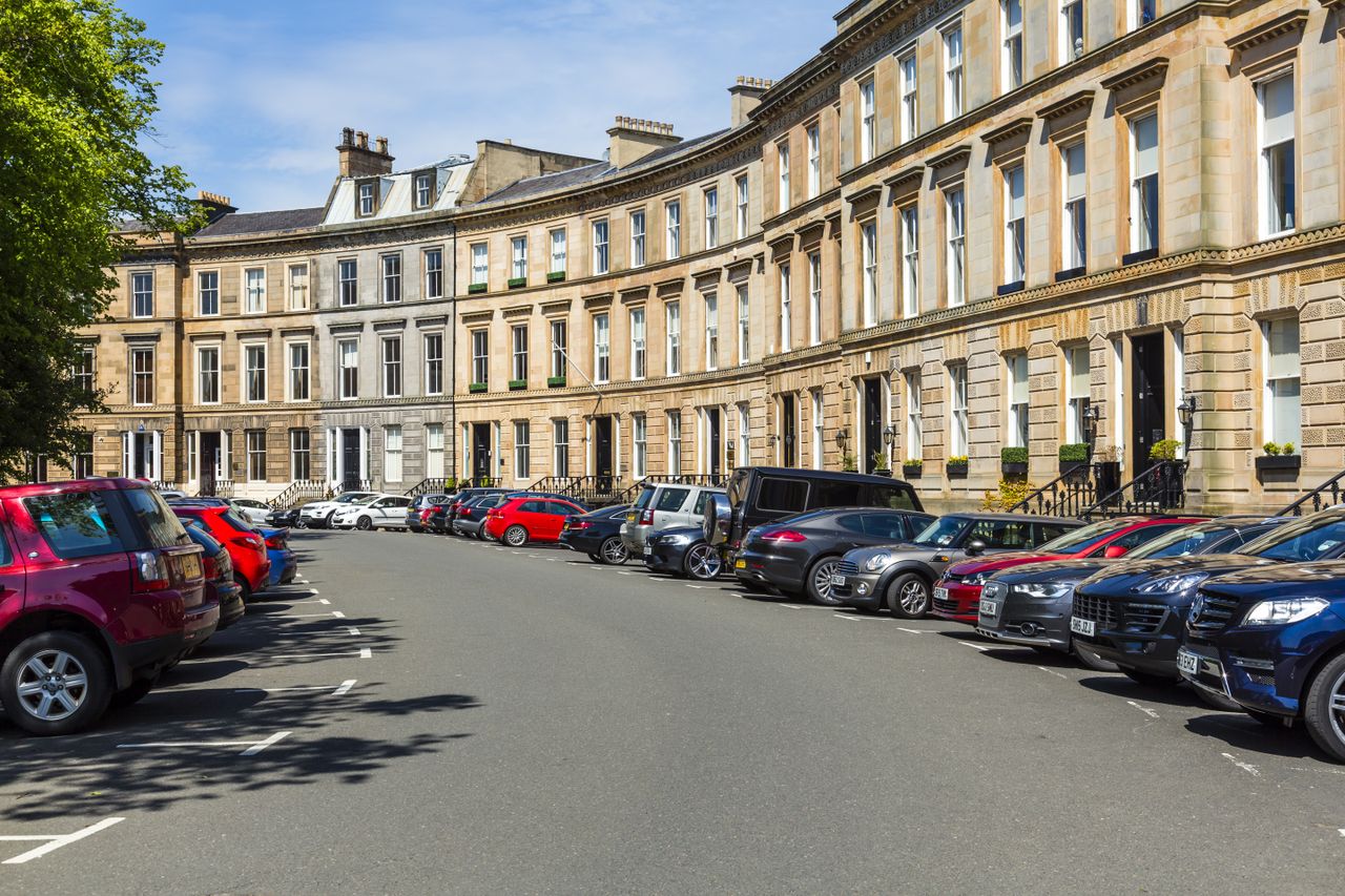 Parking in Glasgow, UK