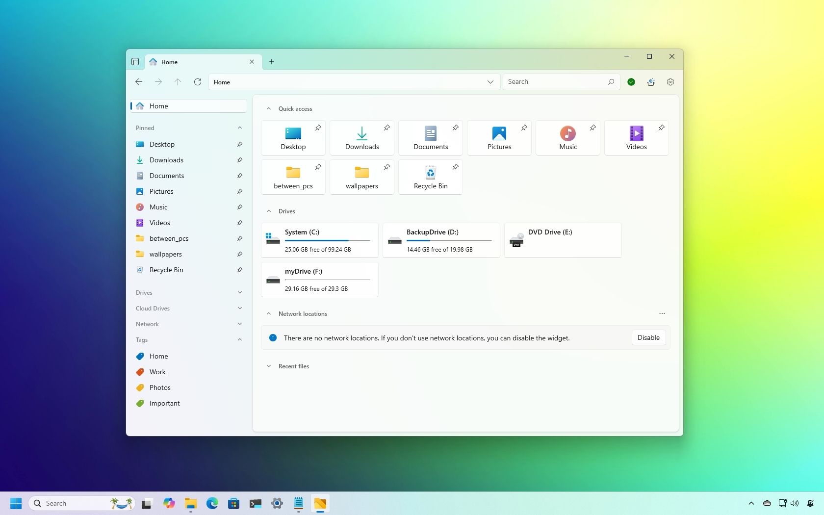 Files App home