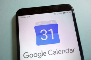 Google Calendar on an iPhone.