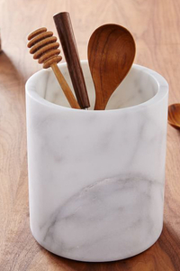 4. White Marble Kitchen Utensil Holder: View at West Elm