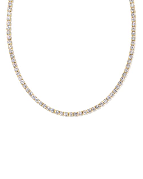 Renee Gold Tennis Necklace