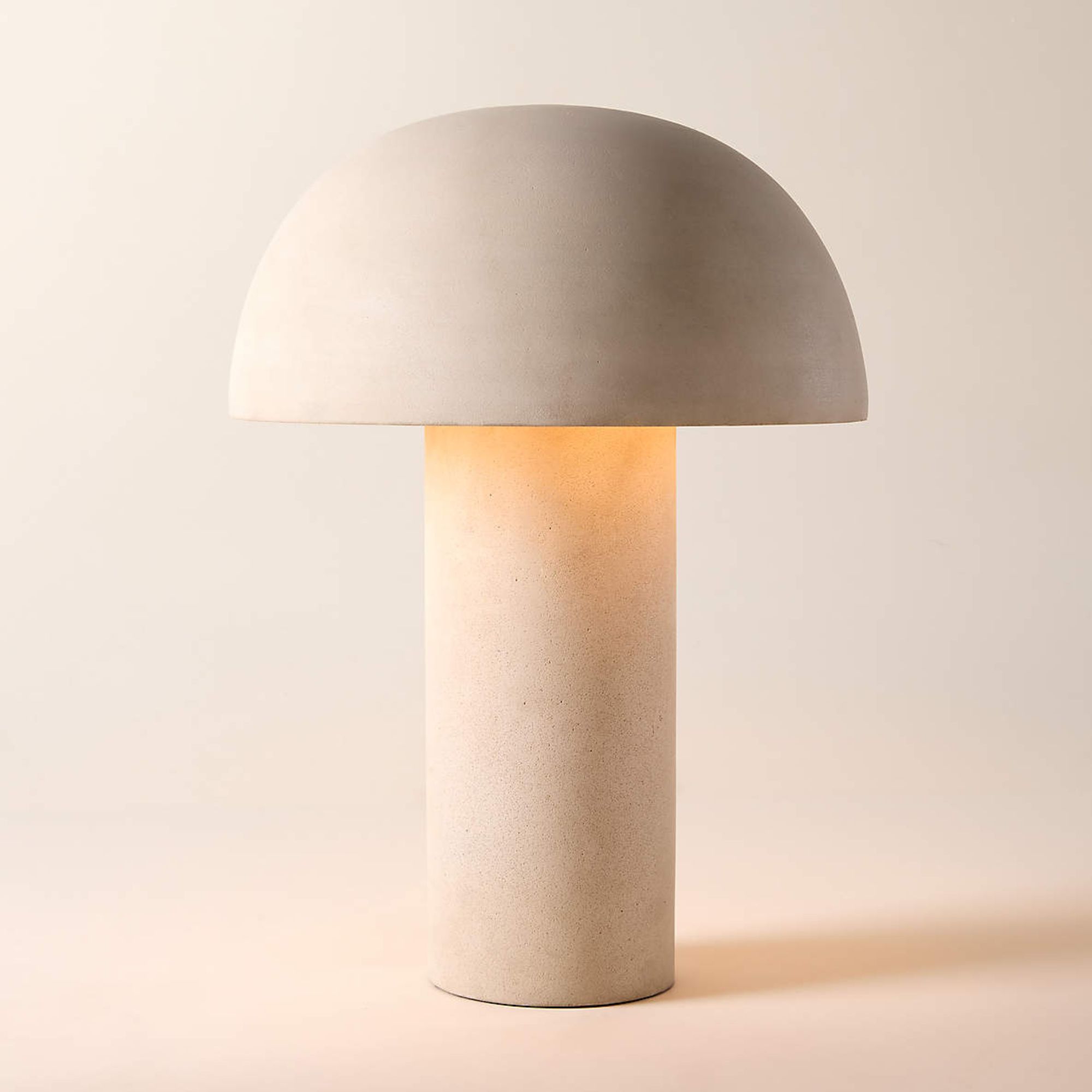 Enoki Natural Dome Table Lamp (Natural Sandstone)