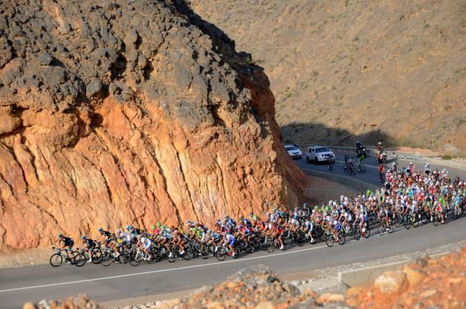 The bunch endured the longest Tour of Oman stage