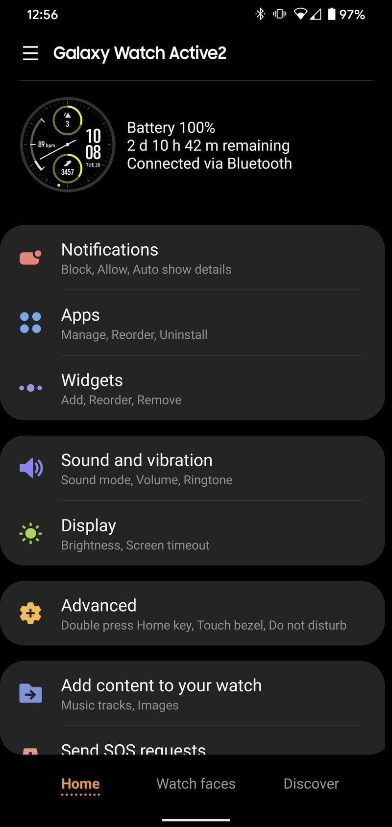 How to enable app notifications on a Samsung Galaxy smartwatch ...