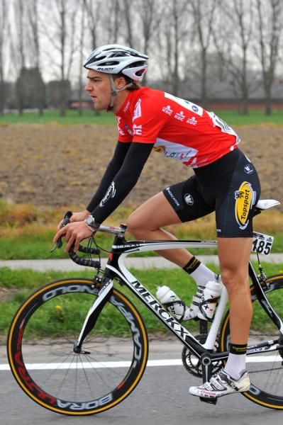 Mountains classification leader Laurens De Vreese (Topsport Vlaanderen - Mercator)