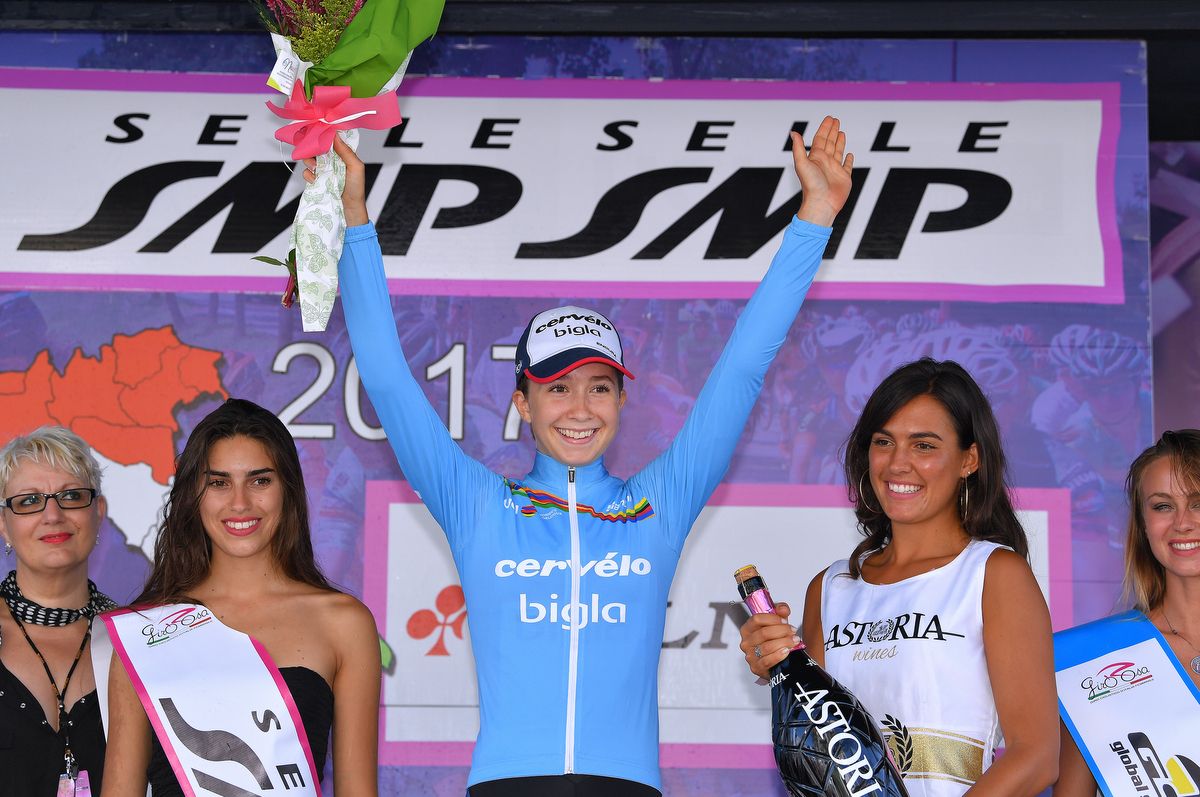 Young rider leader, Cecile Uttrup Ludwig (Cervelo Bigla)