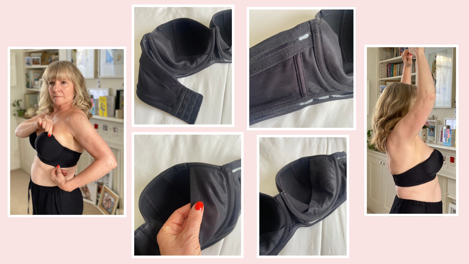 Julie Player testing the Luxe Strapless multiway bra from Curvy Kate