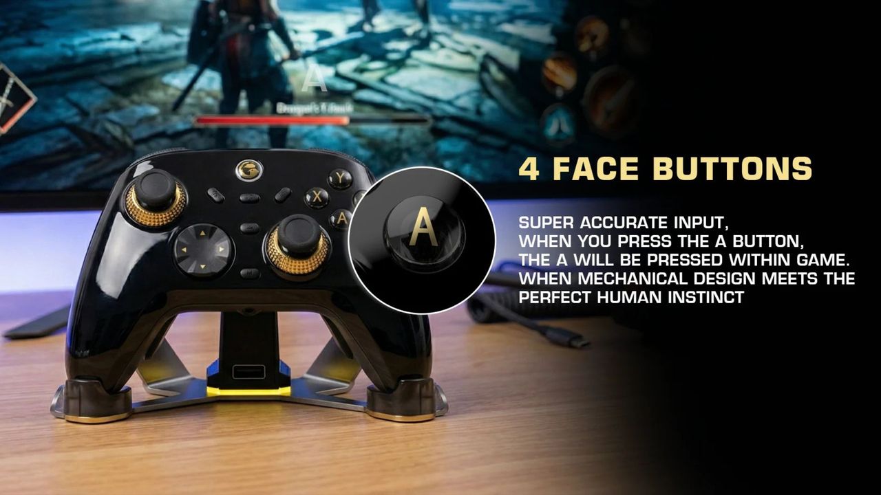 A teaser image from GameSir about the April Fools Cyclone 4 controller