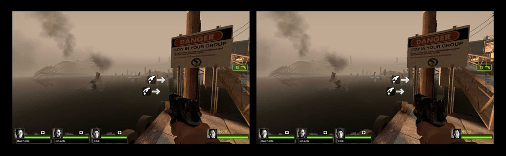 3D Vision suffers from water anomalies. Depending on the level you play, this can either be terrible or not noticeable.