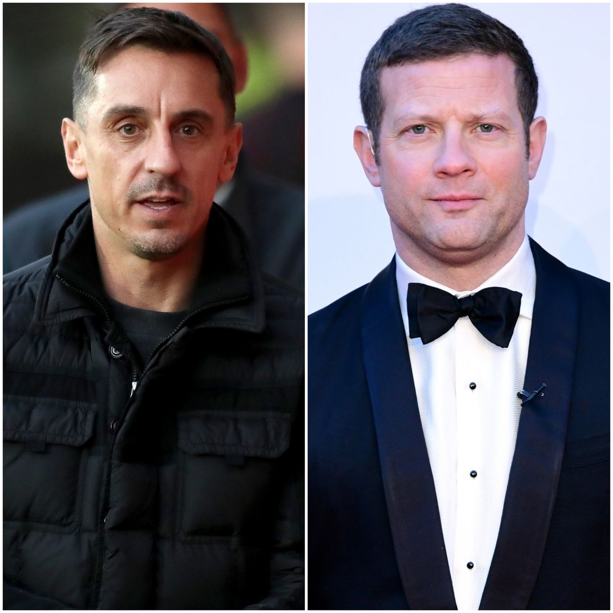 Gary Neville and Dermot O’Leary