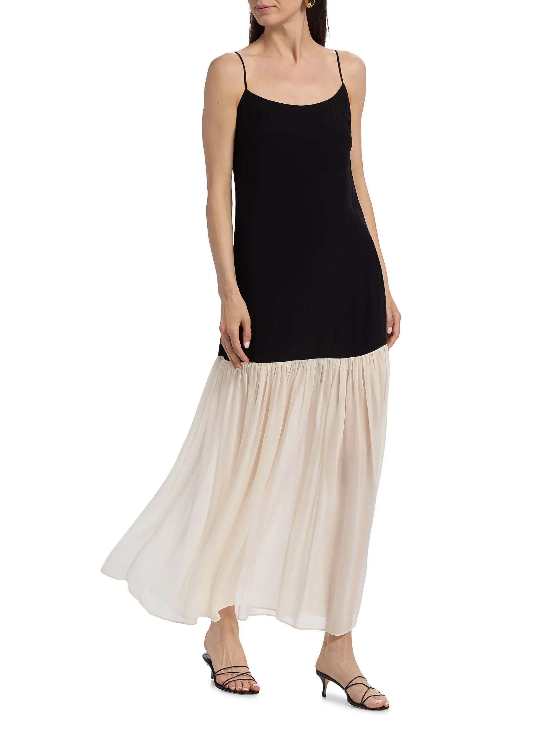 Chandra Two-Tone Maxi Dress