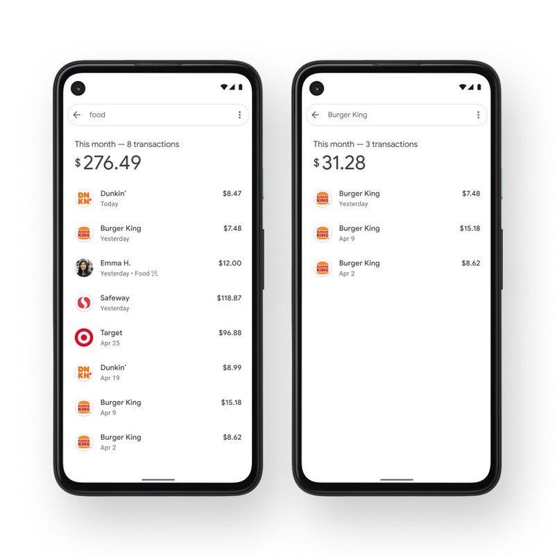 Google Pay Categories