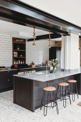 industrial interior design kitchen by Thames Studio