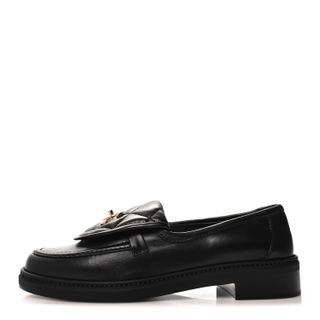 Chanel, Lambskin Quilted CC Turnlock Loafers