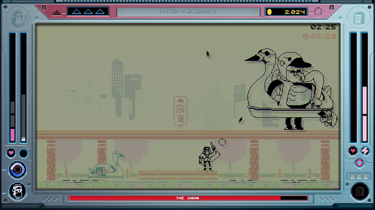 Future Knight retro indie game designed to look like the art style of Game &amp; Watch LCD handheld games
