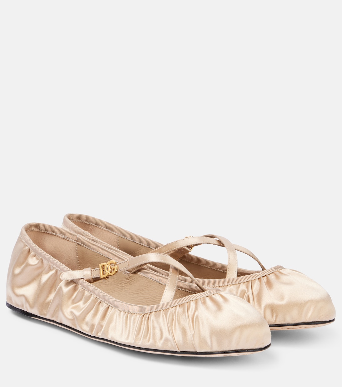 Vally Satin Ballet Flats