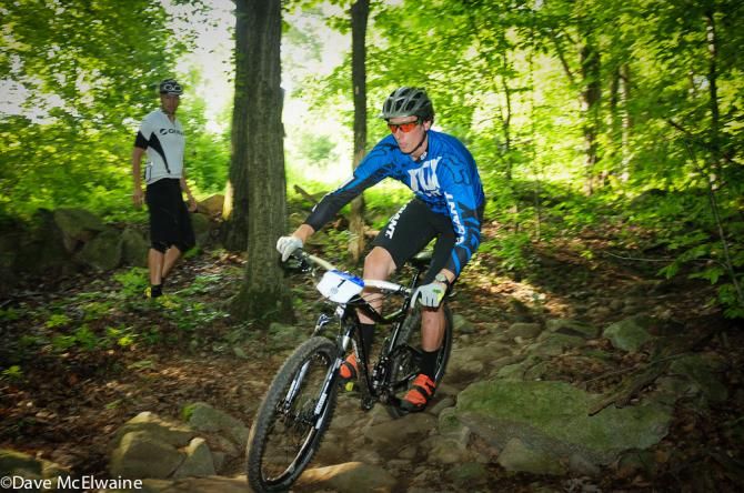 Seamus Powell (Giant) on his way to his second consecutive Super D Championship