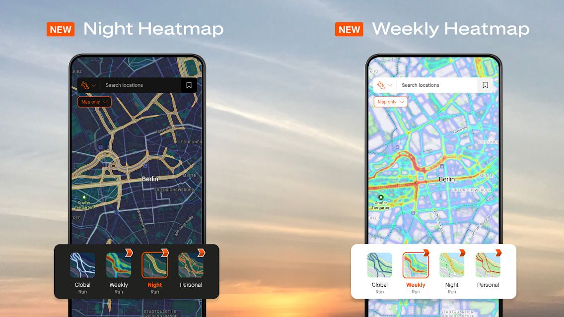 Strava launches Night and Weekly Heatmaps