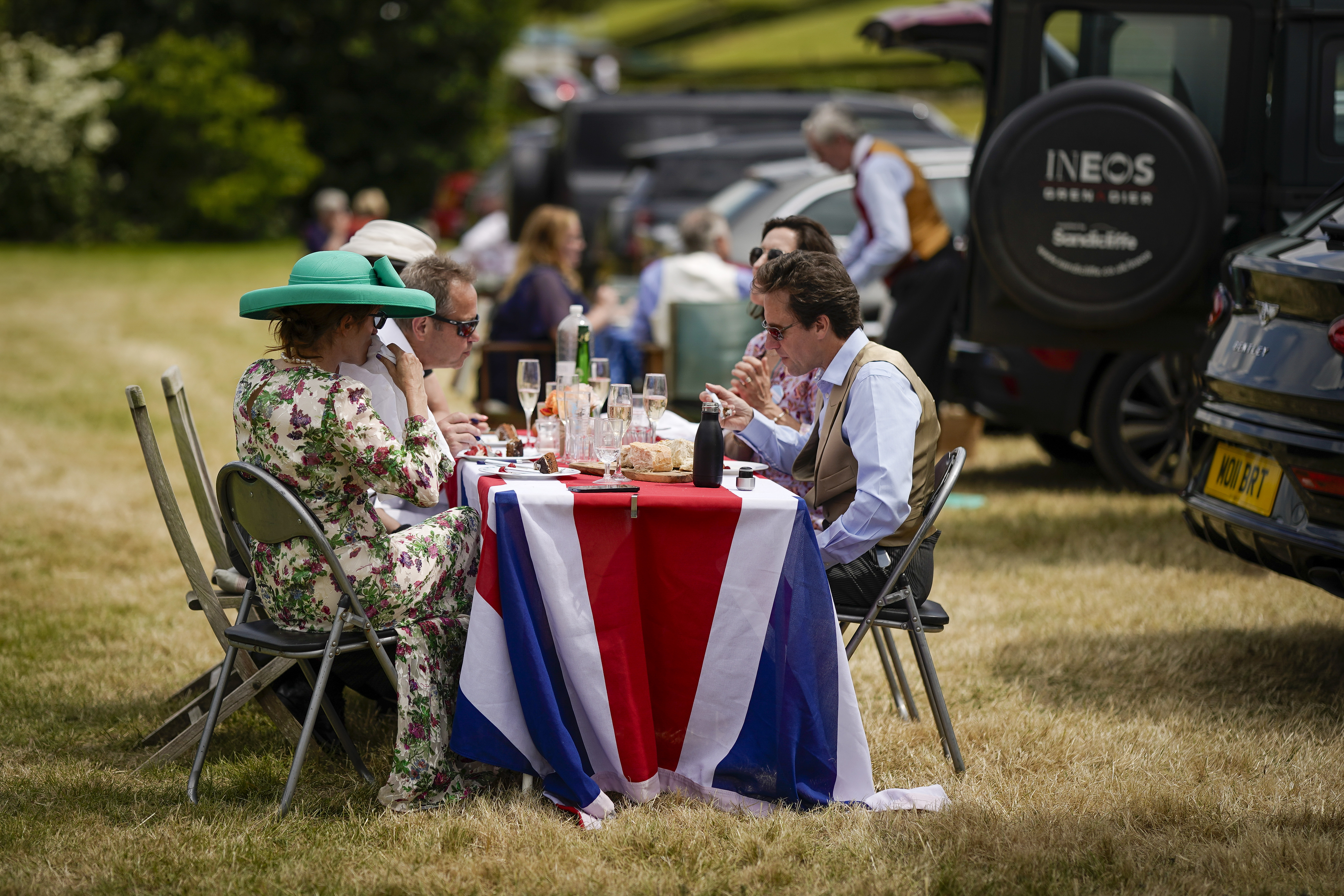 Lunch in car park seven during day one of Royal Ascot