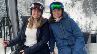 Julia and Jasmine on the gondola