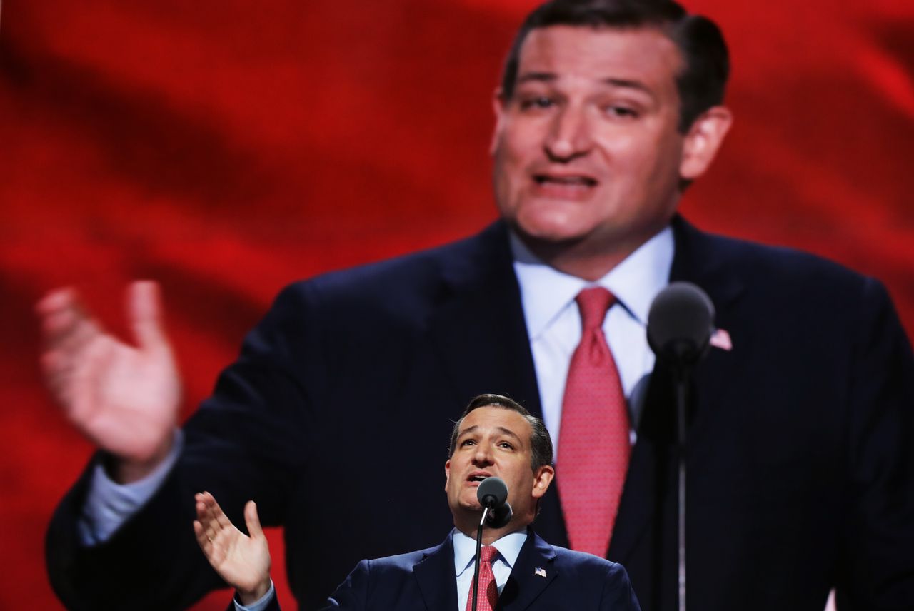 Ted Cruz speaks at the RNC