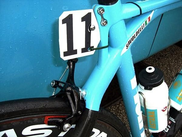 Savoldelli's Campagnolo Record Skeleton brakes