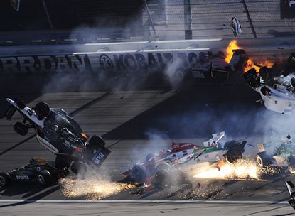 Indycar crash