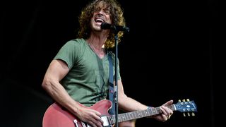 Chris Cornell of Soundgarden performs on stage at the Soundwave Festival at Melbourne showgrounds on Sunday the 22nd of February 2015 in Melbourne, Australia.