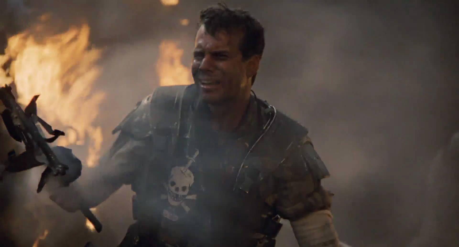 Hudson (Bill Paxton) in the sci-fi movie Aliens (1986).