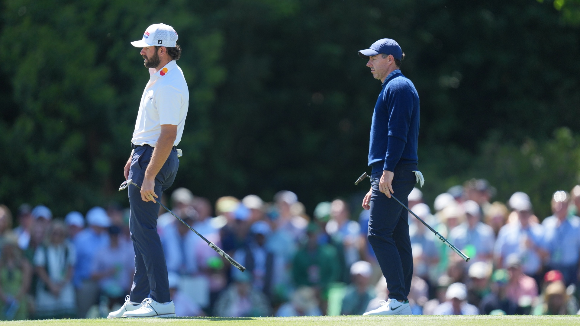Cameron Young and Rory McIlroy at The Masters 2026