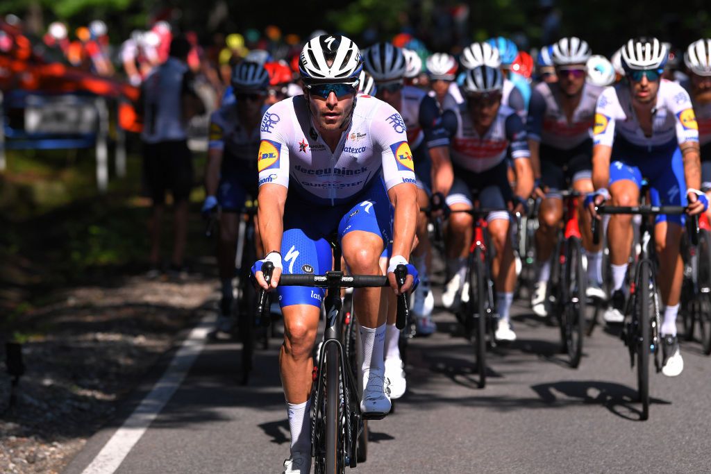 BIELSKOBIALA POLAND AUGUST 07 Florian Senechal of France and Team Deceuninck QuickStep during the 77th Tour of Poland 2020 Stage 3 a 2031km stage from Wadowice to BielskoBiaa 433m TourdePologne tdp20 on August 07 2020 in BielskoBiala Poland Photo by Luc ClaessenGetty Images