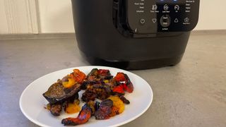 Vegetables roasted in the Tefal Multicook Actify Air Fryer